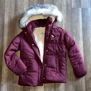 Kids size 9/10 Abercrombie parka puffer jacket
